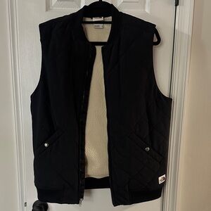 The North Face Black Quilted Jacket with Sherpa Lining